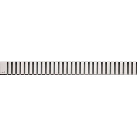 Alca Griglie - Griglia per canalina doccia lineare 105 cm, acciaio inox opaco LINE-1050M (1/3)