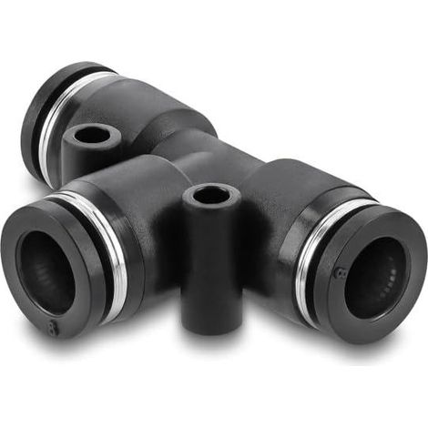 DELOCK RACCORD PNEUMATIQUE 8 MM AVEC DEUX TROUS DE FIXATION EN FORME DE T 60749