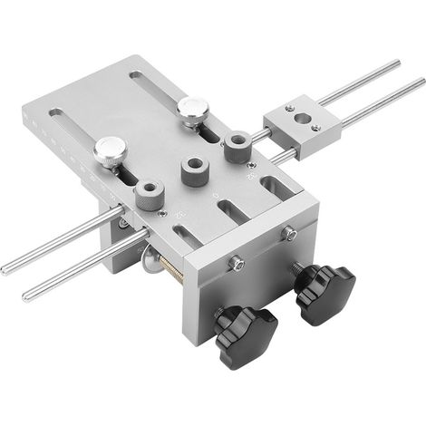 3-in-1-Set für 6/8/10/15-mm-Holzbearbeitung: Selbstzentrierende Dübelbohrlehre mit Führungshilfe (1/5)