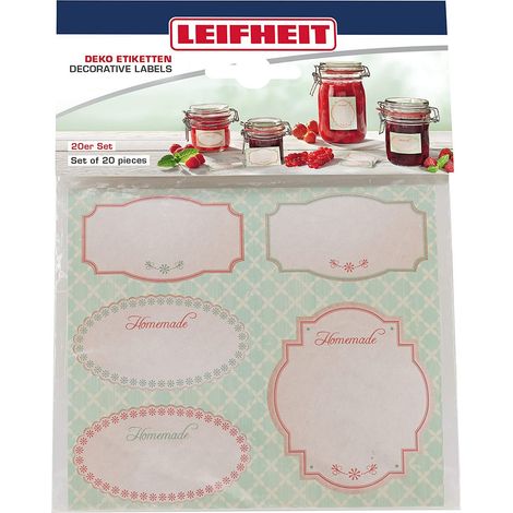 Etichette decorative autoadesive Leifheit 3217, confezione da 20, pastello (1/3)
