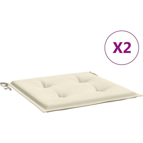 Maison Exclusive - Cuscini per Sedia 2 pz Crema 40x40x4 cm in Tessuto Oxford