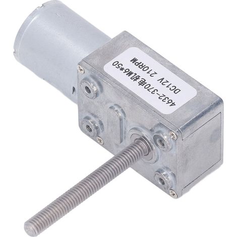 Moteur à engrenages CC 4632-370, 12 V CC, filetage M6 x 50 mm, 210 tr/min (1/5)