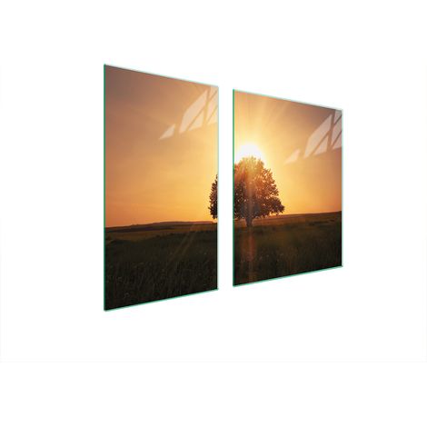 ASSIETTE EN VERRE et PLANCHE À DÉCOUPER 100x52 ARBRE (1/5)