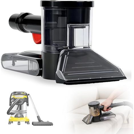 Embout Aspirateur Universel,Embout Aspirateur avec Pulvérisation Nettoyage en profondeur,Brosse Aspirateur Compatible avec Kärcher 35mm Aspirateur eau et Poussière,pour Meubles, Matelas, Tapis (1/4)