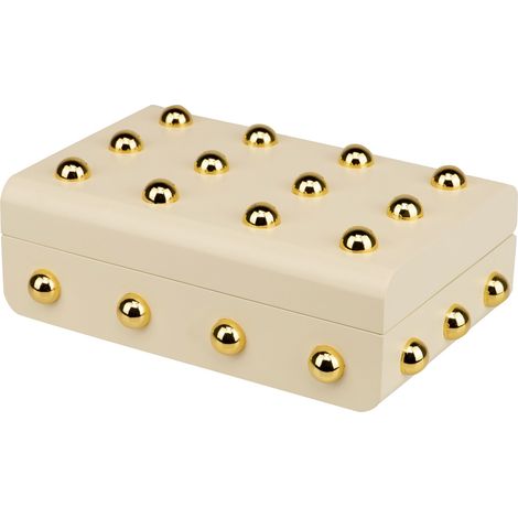 MDF-Zinkbox mit Nieten 24X16X7,5 cm (1/5)