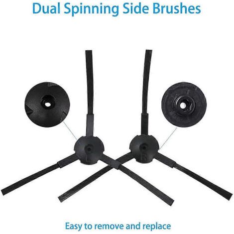 NALOOKAMIC Kit de pièces de rechange pour brosses latérales de filtre pour aspirateur robot ILIFE V3 V3S V5 V5S V5S Pro (1/4)