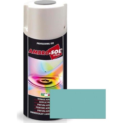 spray acrílico. brillo. ral 6027. verde claro. 400 ml - ambrosol