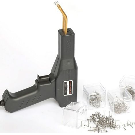 Équipement professionnel de soudage du plastique, 4 agrafes, 30 W, 0,5 A, éclairage LED, noir (1/5)