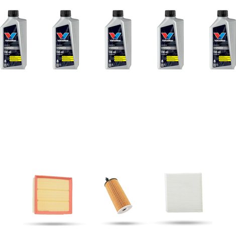Kit tagliando 3 FILTRI e 5L OLIO compatibile con Bmw Serie 1 (F20,F21) 116 I 80kw dal 2015 (1/5)