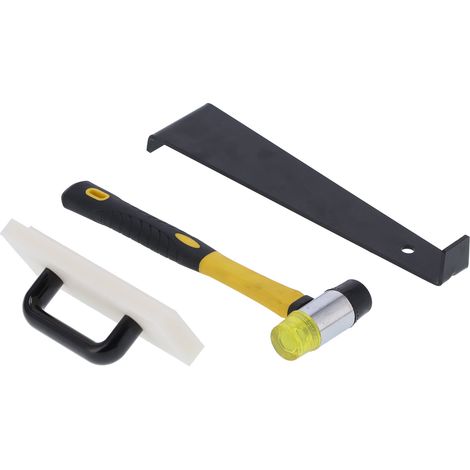 Kit de Pose de Parquet avec Cale de 6,35mm, Bloc de Frappe et Écarteur pour Rénovation Maison (1/5)