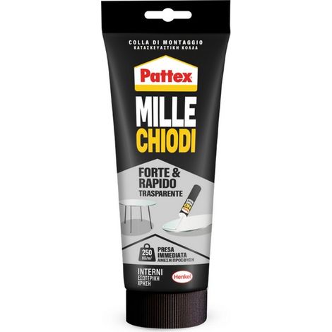 Henkel COLLA PATTEX MILLE CHIODI ''FORTE E RAPIDO'' TRASPARENTE gr. 52