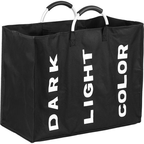 Sac à vêtements sales en tissu Oxford 600D double couche, tissu enduit PE, tube rond de 13 mm, poignée en alliage d'aluminium, poignée demi-anneau, poignée EVA noire (1/5)