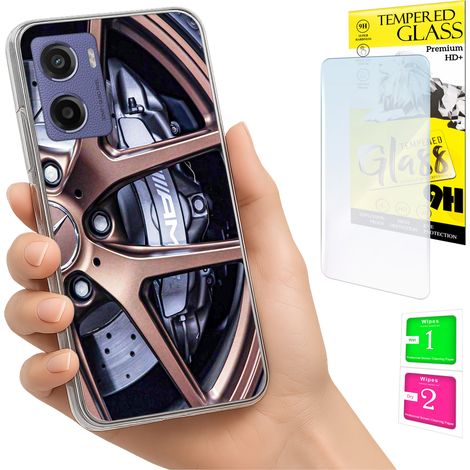 Funda para Motorola Moto E15 / Moto G05 con cubierta trasera y cristal 9H. (1/5)
