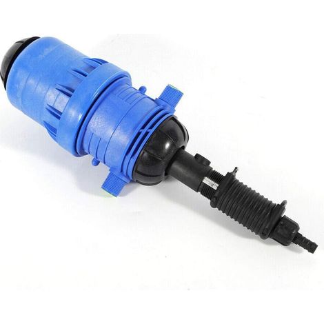 Fertilizante inyector, inyector para líquidos químicos, sistema de riego por goteo para inyección (20 – 2500 L/h), color azul (1/4)
