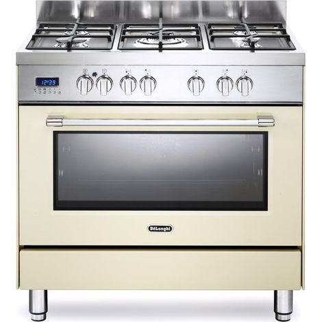 De’Longhi Linea PRO Cucina Elettrico Gas Crema, Acciaio inox