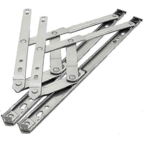 Charnière de fenêtre, charnière de fenêtre cintrée, compas de fenêtre, loquet de fenêtre, support de fenêtre, charnière à friction, acier inoxydable, Sus304, 30,5 cm (1 paire) (1/5)