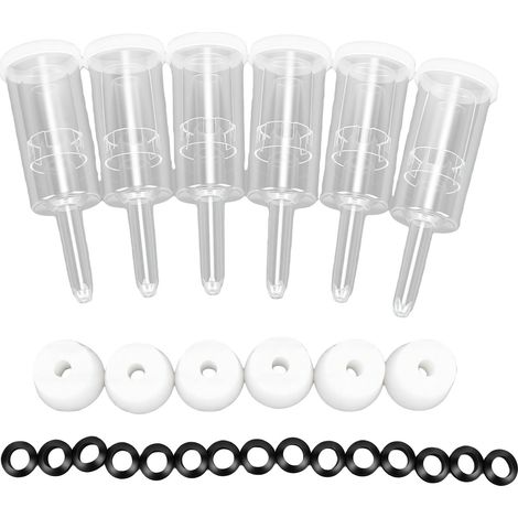 Ensemble de 6 pièces : sas de fermentation, joint d'étanchéité en caoutchouc et silicone pour le brassage maison de bière et de kombucha. (1/5)