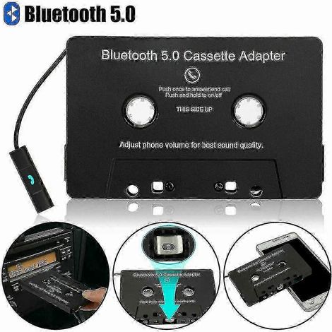 Lecteur de cassettes Bluetooth 5.0 avec adaptateur auxiliaire pour autoradio (1/5)