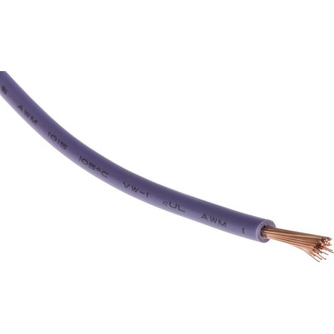 Câble triple homologation RS PRO, Violet, Section 2,5 mm² 1 kV c.c., 600 V c.a., , Triple homologation ( Prix pour Bobine de 100 Mètres )