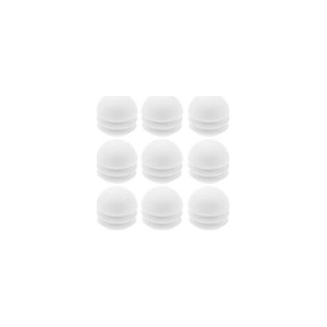 Lot de 36 embouts ronds en plastique pour tubes de 25 mm, accessoires pour meubles, pieds de table, chaises, blanc (1/5)