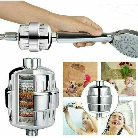 Filtre de douche universel filtre à eau adoucisseur purificateur d'eau dure pommeau de douche (1/5)