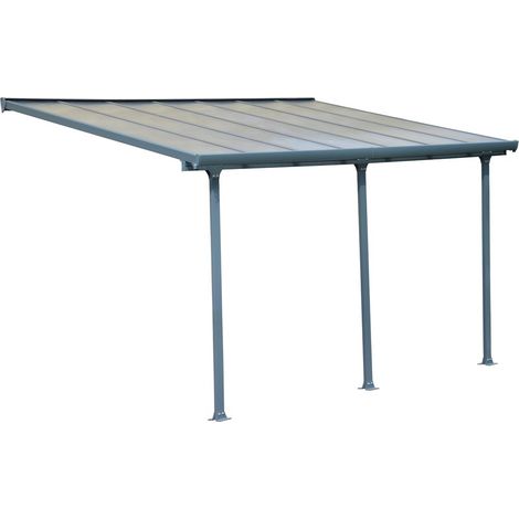 Palram - Canopia Terrassenüberdachung Feria  Anthrazit  295x425x305 cm (1/5)