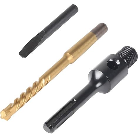 LALAGO Adaptateur SDS-Plus M16, avec Foret de Centrage et Cale D'éjection pour Carottes, Couronnes de Forage (1/5)