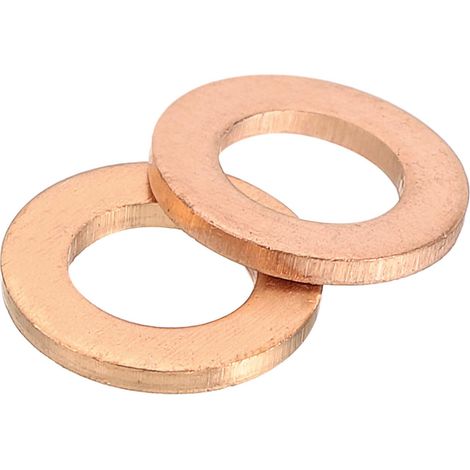 M5 Rondelle Plate, 25 Pcs Rondelles Plates à Anneau en Cuivre 9mm OD Joint d'Étanchéité en Métal pour Vis, Boulons, Écrous (1/5)