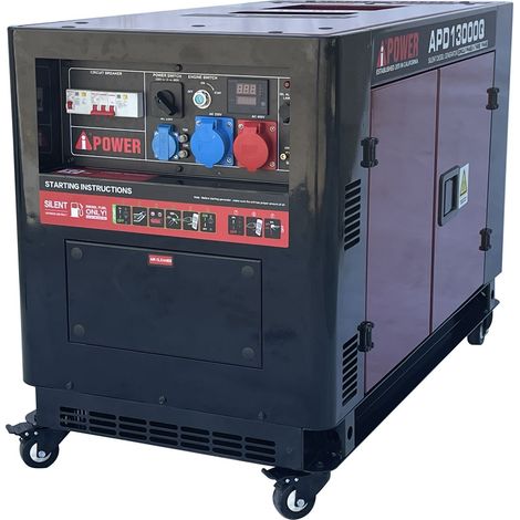 AiPOWER Diesel Stromaggregat Full Power 13KVA APD13000Q 400V/230V (1/5)