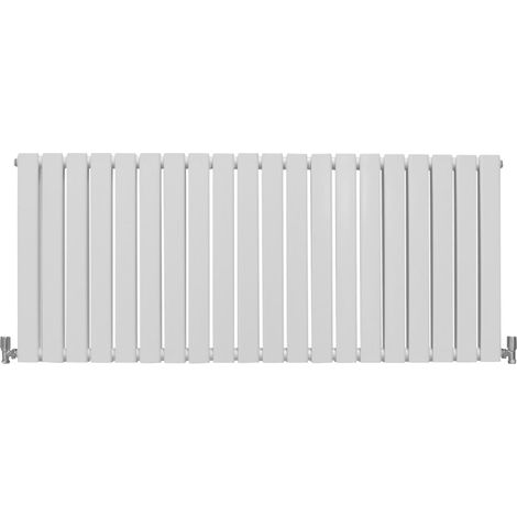Radiadores de Panel Plano Diseñador 600x1400mm Blanco Brillante Calefacción Central Calefactor Horizontal Montaje Pared para Cocina Salón o Baño Cepillo Limpieza Kit Reparación GRATIS Garantía 15 Años