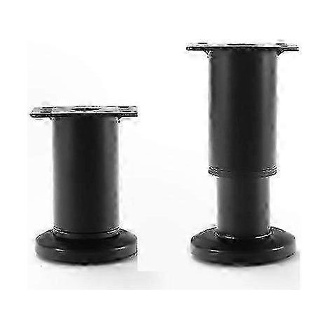 Ensemble de pieds de table réglables (4 pièces) compatible avec la hauteur réglable de l'établi, facile à installer, plage de hauteur 8-12 cm, noir. (1/5)