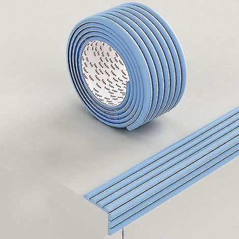 Bande de protection de sécurité pour bébé de 2 m, protège les bords de table et de bureau, protège les coins de meubles, sécurité enfant, coins souples, bleu (1/5)