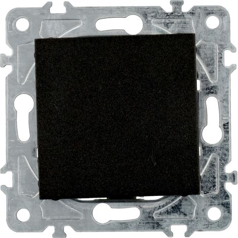 Mecanismo Tapa ciega Policarbonato Negro