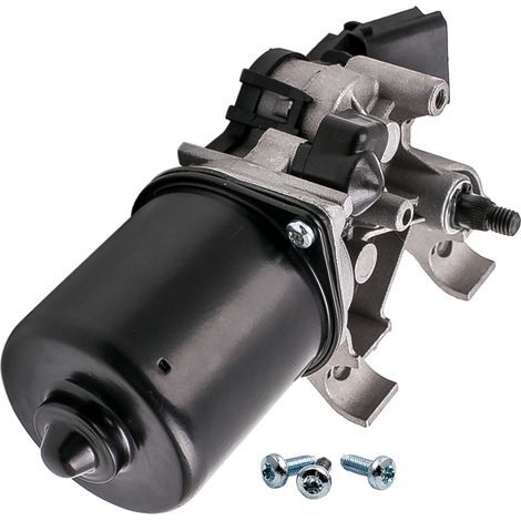 Convient pour Renault Clio 3 III 12V moteur d'essuie - glace avant – longueur 20,5cm – Métal – 4 pôles – remplacement OEM 7701061590 (1/5)
