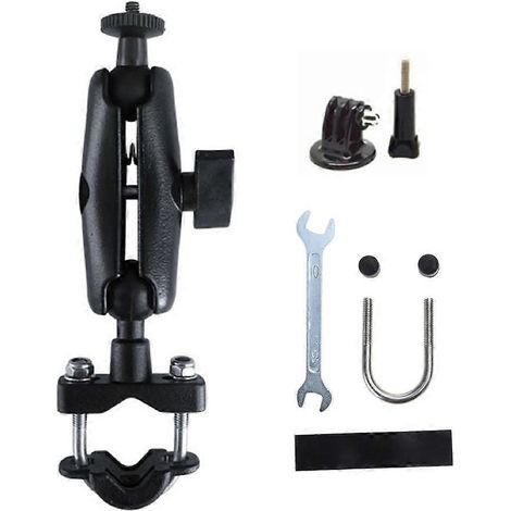 Support de guidon vélo pour caméra et rétroviseur moto - Compatible Insta 360 One/One X/OSMO/Hero - Grand diamètre de tube (1/4)