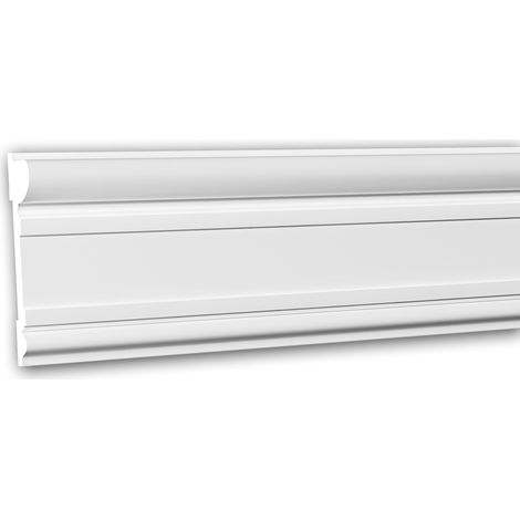 Wand- und Friesleiste PROFHOME 151345F Stuckleiste Flexible Leiste Zierleiste Neo-Klassizismus-Stil weiß 2 m