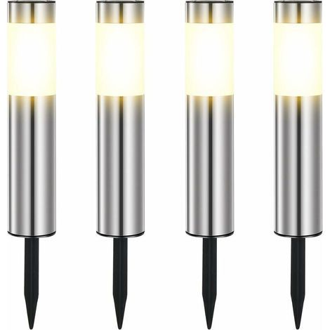 IP65 Waterproof Outdoor Solar Light in ABS Plastic – Solar Powered – 8 to 10 Hours of Lighting – Pack of 4 for Garden and Pathways (1/3)