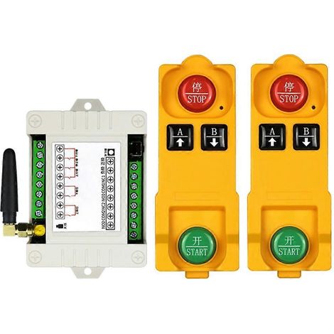 Télécommande 2 touches 315/433 MHz, émetteur-récepteur 2 canaux avec limiteur de course - Double télécommande - 315 MHz