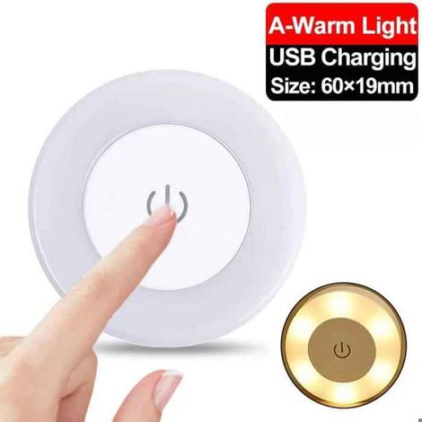 Veilleuse LED - Rechargeable USB - Lumière Chaude - Pour Chambre Et Salon - 1 Pièce