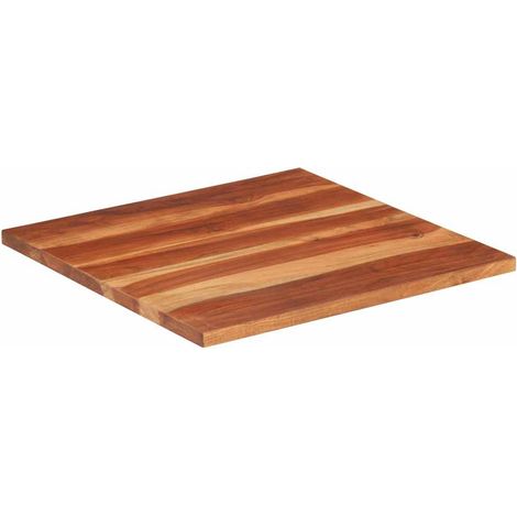 Maison Exclusive - Dessus de table bois massif d'acacia 25-27 mm 60x60 cm (1/5)