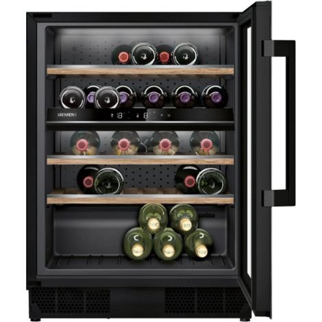Vinoteca Siemens KU21WAHG0 44 Botellas 2 Zonas Cristal UV 60cm (1/5)