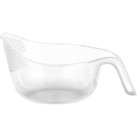 1 Passoire à Riz en Plastique sans BPA avec Trous Fins et Poignées Ergonomiques pour Fruits et Légumes Cuisine