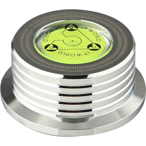 Aluminium Disque Vinyle Weight HiFi 50HZ LP Disc Stabilizer Platine Vinyle Aluminium Alloy Weight Pince Argent (1/5)