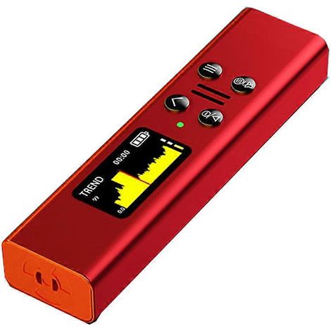 Compteur Geiger, détecteur de rayonnement nucléaire, détecteur de radioactivité, dosimètre portable rechargeable pour rayons X (Y), rouge. (1/5)