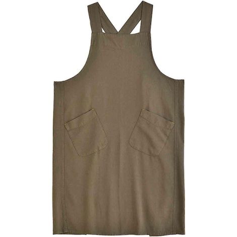 Tablier d'atelier, tablier de peinture, tablier de menuisier doux et confortable, résistant aux taches, couleur unie, pour cuisine, atelier de fleuriste ou garage-Dark Green (1/5)