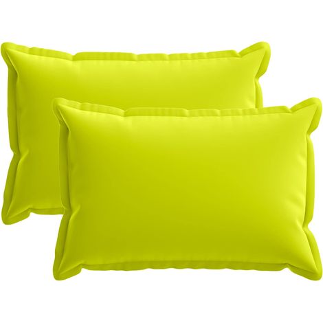 Housse de coussin 2 pc HOUTEN Vert vif. 50 x 75 cm Polyester vidaXL (1/5)
