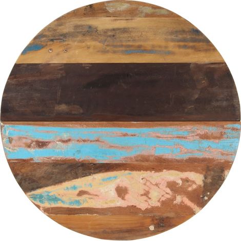 Round Table Top 80 cm 25-27 mm Solid Reclaimed Wood vidaXL