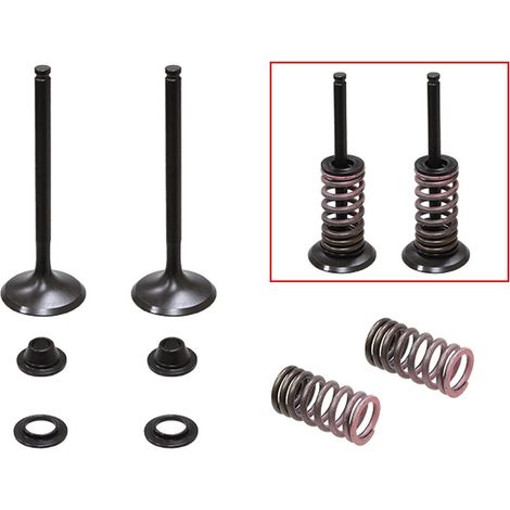 SOUPAPES D'ÉCHAPPEMENT PSYCHIQUES (JEU DE SOUPAPES AVEC RESSORTS ET RONDELLES) YAMAHA WRF 450 '16-'20, (WR 450 F) YZF 450 '14-'19, YZ 450FX '16-'20 ACIER (MX-09554E) (35X5,45X85,77MM)