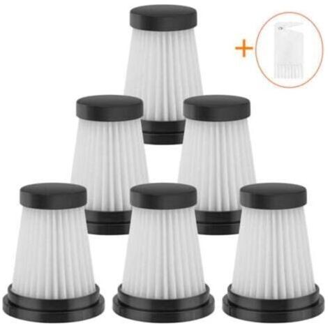 Lot de 6 filtres HEPA de rechange pour aspirateur sans fil pour Moosoo K12 K12 Pro K13, pour Genius Invictus One 1.0 X7 / 2.0, pour Foxnovo 13KPA accessoires de filtre pour aspirateur à main (1/5)