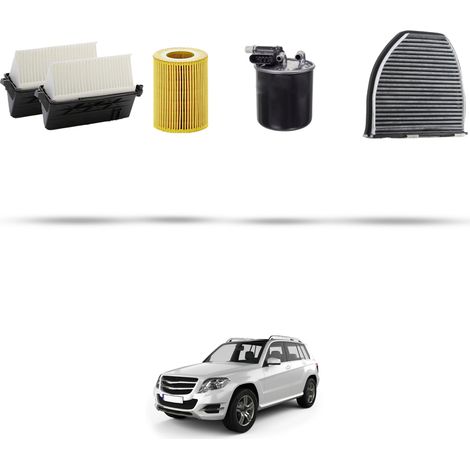 Kit tagliando 4 filtri compatibile con Mercedes GLK (X204) 350 CDI 195kw Dal 2012 al 2015 (1/5)